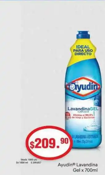 Supermercados Becerra Ayudin lavandina gel oferta