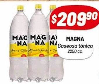 Almacor Magna gaseosa tónica 2250 cc oferta