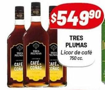 Almacor Tres plumas licor de café oferta