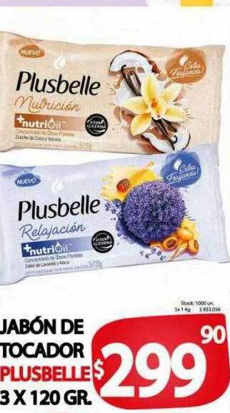 Supermercados Caracol Jabón de tocador plusbelle oferta