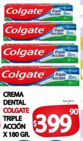 Supermercados Caracol Crema dental colgate triple acción oferta
