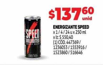 Makro Energizante speed oferta
