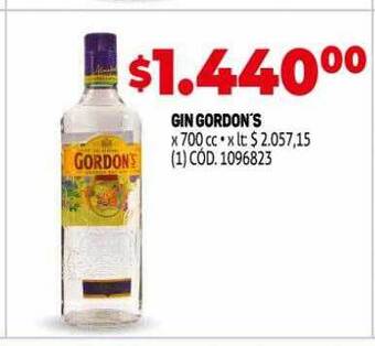 Makro Gin gordon's oferta