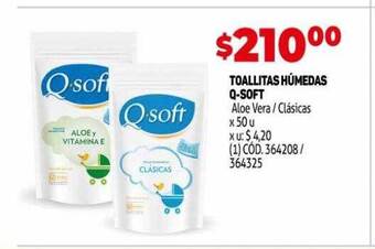Makro Toallitas húmedas q-soft oferta
