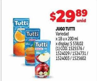 Makro Jugo tutti oferta