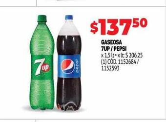 Makro Gaseosa 7up pepsi oferta