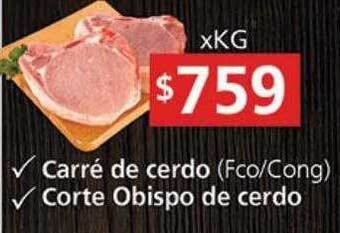 Supermercados Aiello Carré de cerdo corte obispo de cerdo oferta