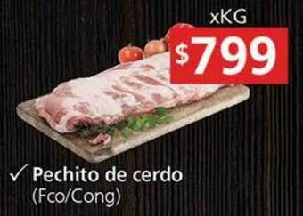 Supermercados Aiello Pechito de cerdo oferta