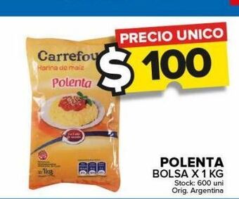 Carrefour Maxi Polenta bolsa x 1 kg oferta