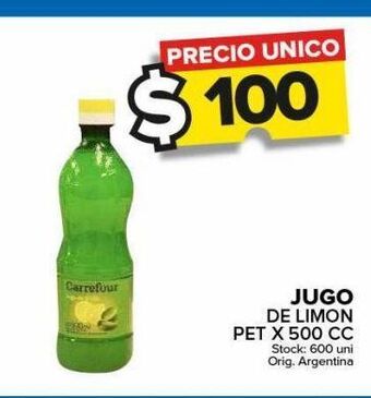 Carrefour Maxi Jugo de limon oferta