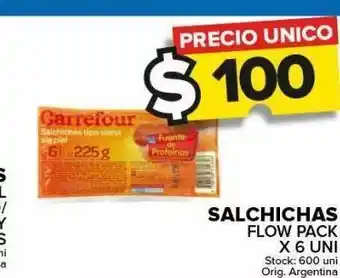 Carrefour Maxi Salchichas flow pack oferta