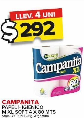 Carrefour Maxi Papel higiénico campanita oferta