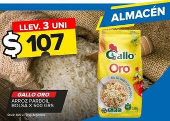 Carrefour Maxi Arroz parboil gallo oro oferta