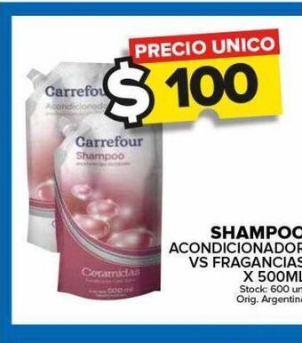 Carrefour Maxi Shampoo acondicionador oferta