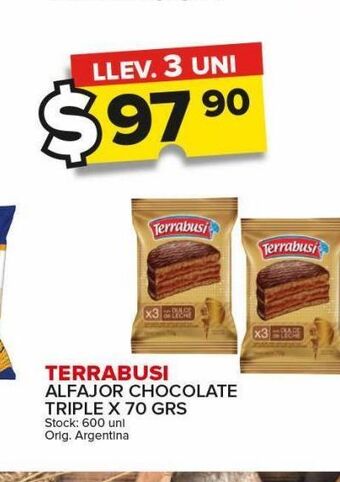 Carrefour Maxi Alfajores terrabusi oferta