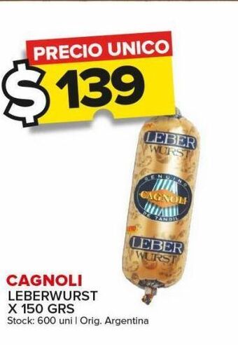 Carrefour Maxi Leberwurst cagnoli oferta