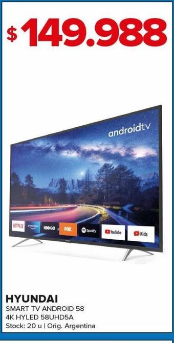 Carrefour Maxi Smart tv hyundai oferta