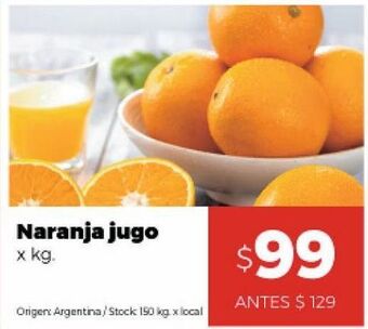 Disco Naranja jugo kg oferta