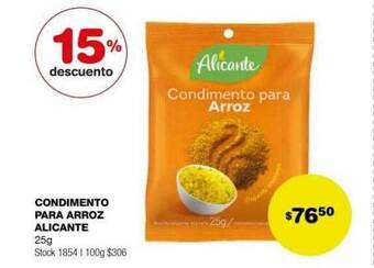 Atomo Conviene Condimento para arroz alicante 15% descuento oferta