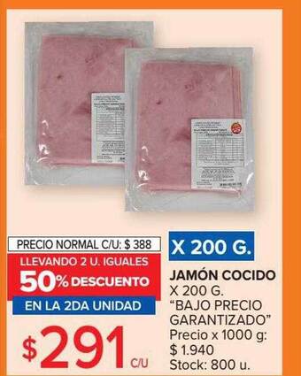Carrefour Market Jamón cocido oferta