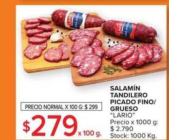 Carrefour Market Salamín tandilero picado fino-grueso oferta