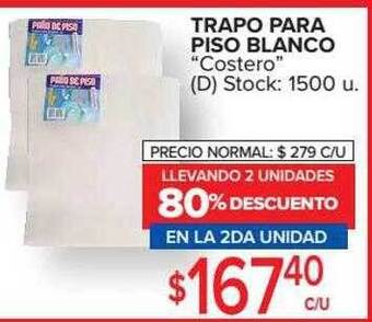 Carrefour Market Trapo para piso blanco oferta