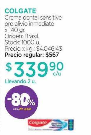 Farmacity Colgate crema dental sensitive pro alivio inmediato oferta