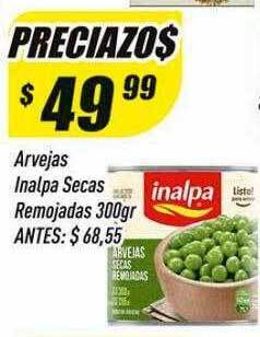 Supermercados Comodin Arvejas inalpa secas remojadas 300gr oferta