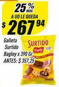Supermercados Comodin Galleta surtido bagley x 390 gr oferta