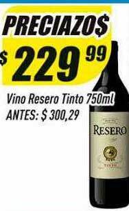 Supermercados Comodin Vino resero tinto oferta
