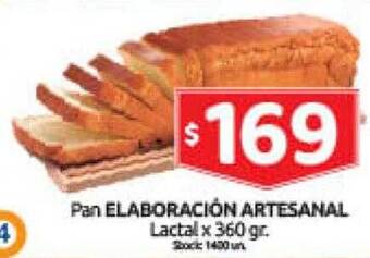 Cordiez Pan elaboración artesanal lactal oferta