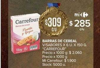 Carrefour Market Barras de cereal v-sabores oferta