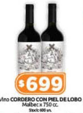 Cordiez Vino cordero con piel de lobo malbec oferta