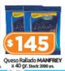 Cordiez Queso rallado manfrey oferta
