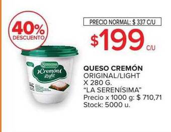 Carrefour Market Queso cremón original-light oferta