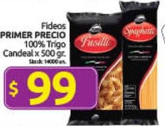 Cordiez Fideos primer precio 100% trigo candeal oferta