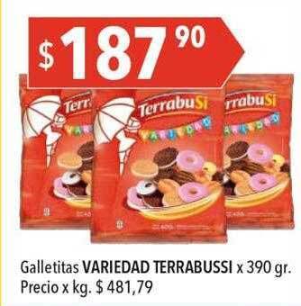 Galletitas variedad terrabussi x 390 gr