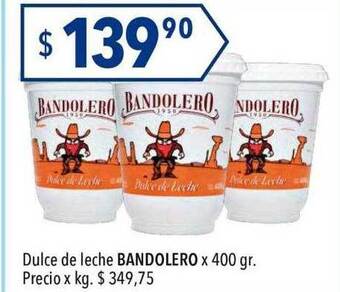 Hergo Dulce de leche bandolero x 400 gr oferta