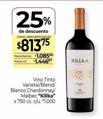 La Anonima Vino tinto varietal-blend-blanco chardonnay-malbec oferta