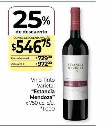 La Anonima Vino tinto varietal oferta
