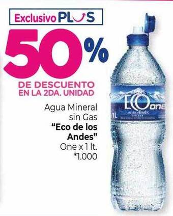 La Anonima Agua mineral sin gas oferta