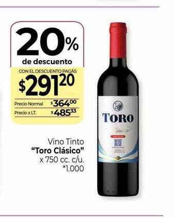 La Anonima Vino tinto oferta
