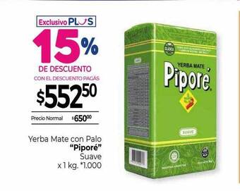 La Anonima Yerba mate con palo oferta