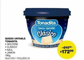 Atomo Conviene Queso untable tonadita oferta