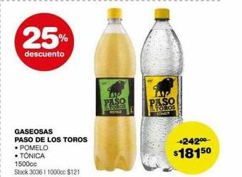 Atomo Conviene Gaseosa paso de los toros 25% descuento oferta
