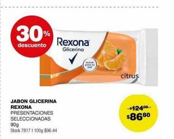 Atomo Conviene Jabon glicerina rexona 30% descuento oferta