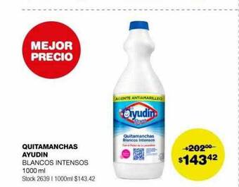 Atomo Conviene Quitamanchas ayudin blancos intensos oferta