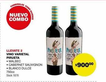 Atomo Conviene Vino varietal pirueta oferta