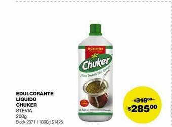 Atomo Conviene Edulcorante líquido chuker stevia oferta