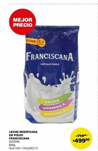Atomo Conviene Leche modificada en polvo franciscana entera oferta